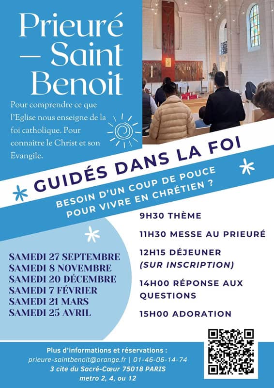 Guidés dans la foi prieure saint benoit