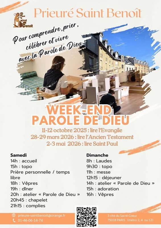 We parole de Dieu prieure saint benoit