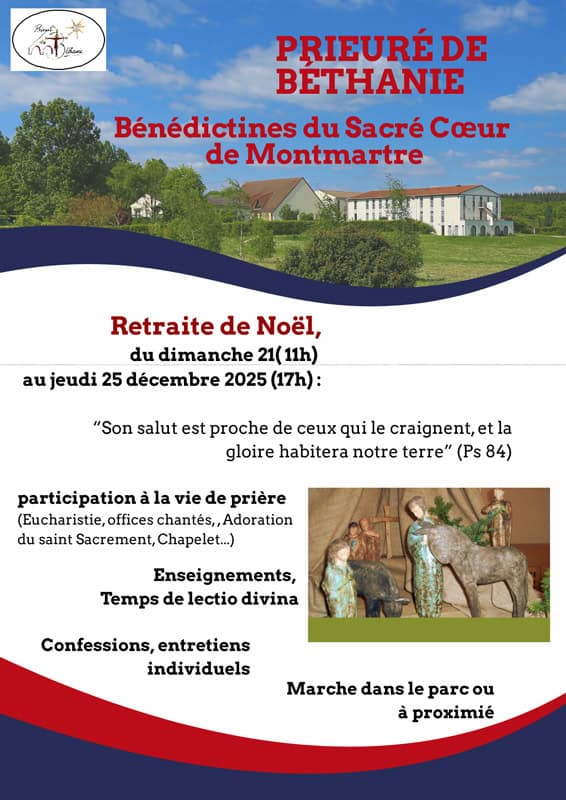 retraite de noel prieure bethanie