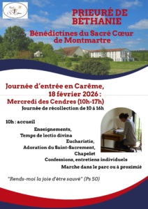 Journée d'entrée en Carême prieuré de Béthanie