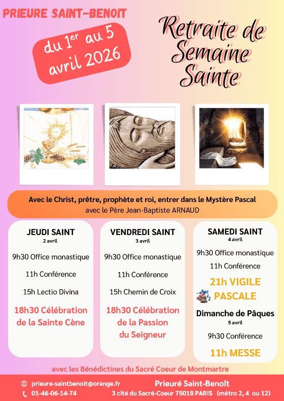 semaine sainte prieure st benoit